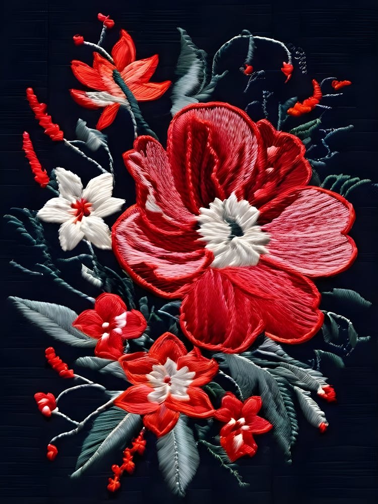 Floral Embroidery Design