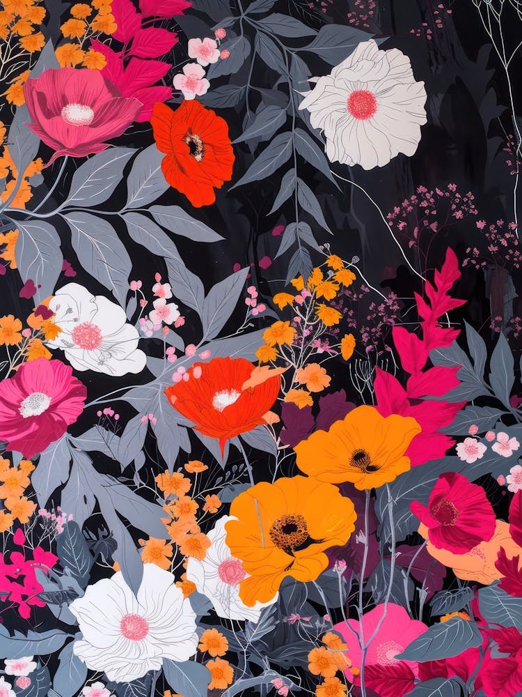 Great Japan Hokusai Japanese Flowers 1