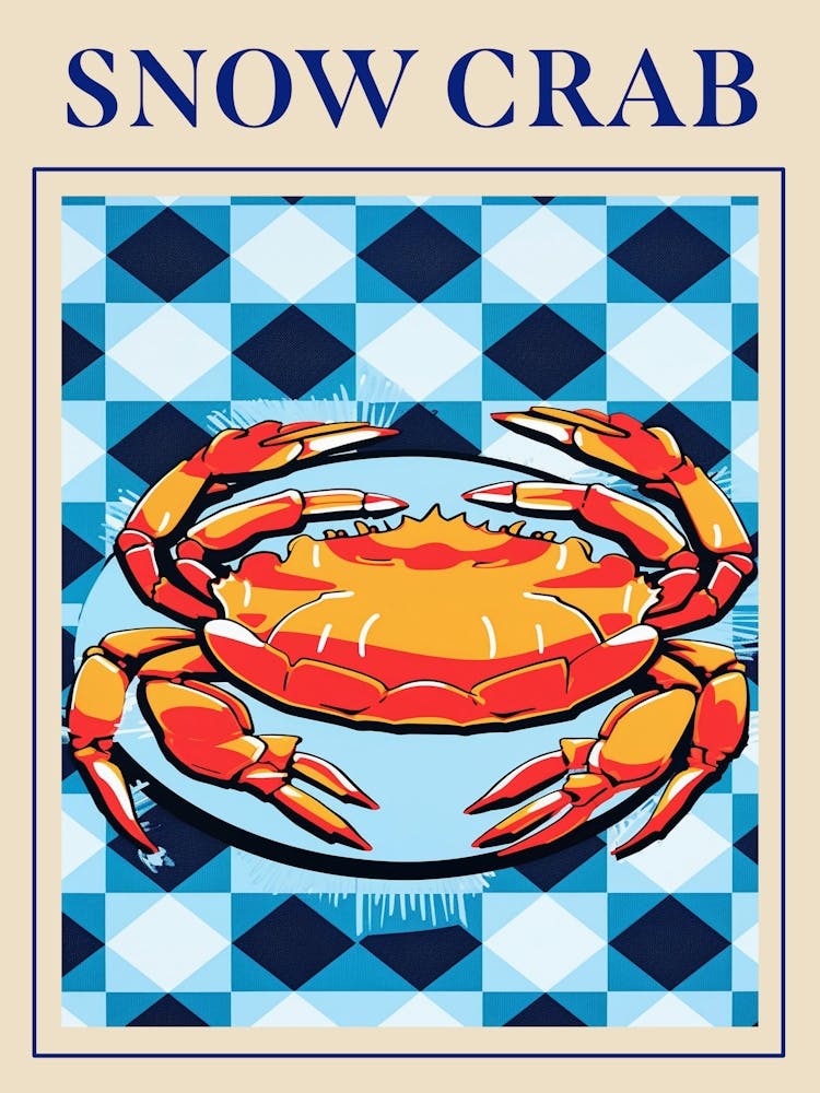 Snow Crab Seafood Poster