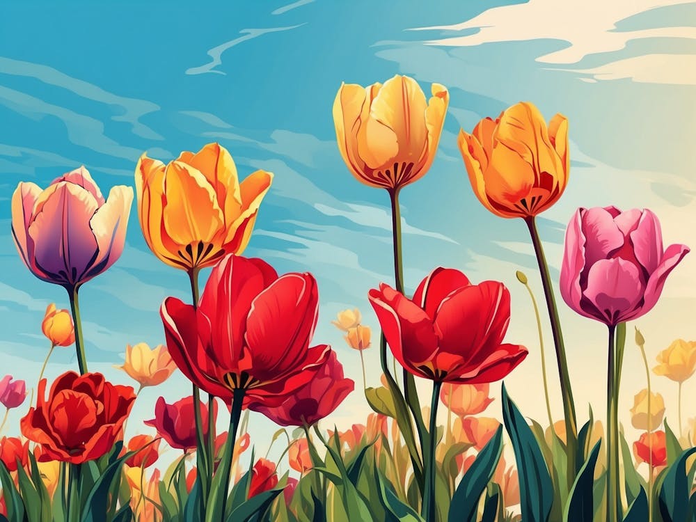 Colorful Tulips