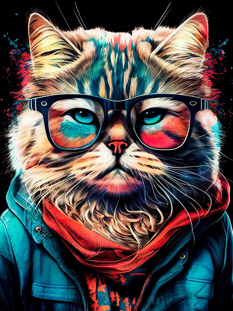 Cat With Glasses animal 1