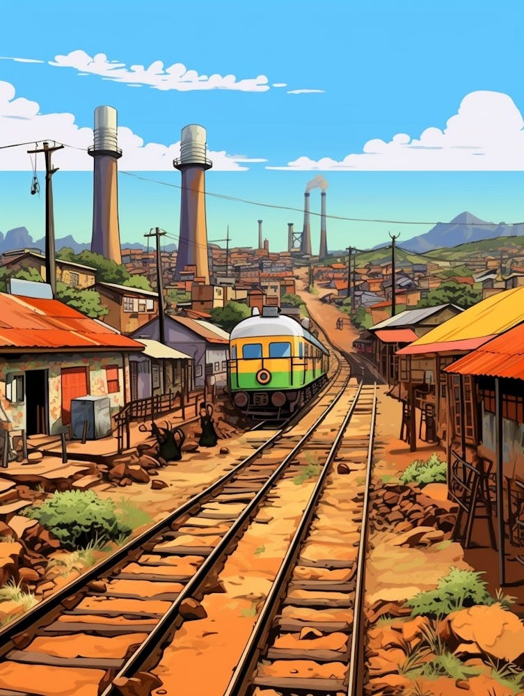 Soweto Johannesburg Cartoon 2