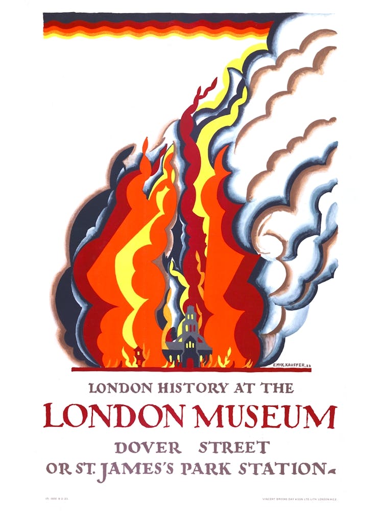 London Museum Vintage Poster