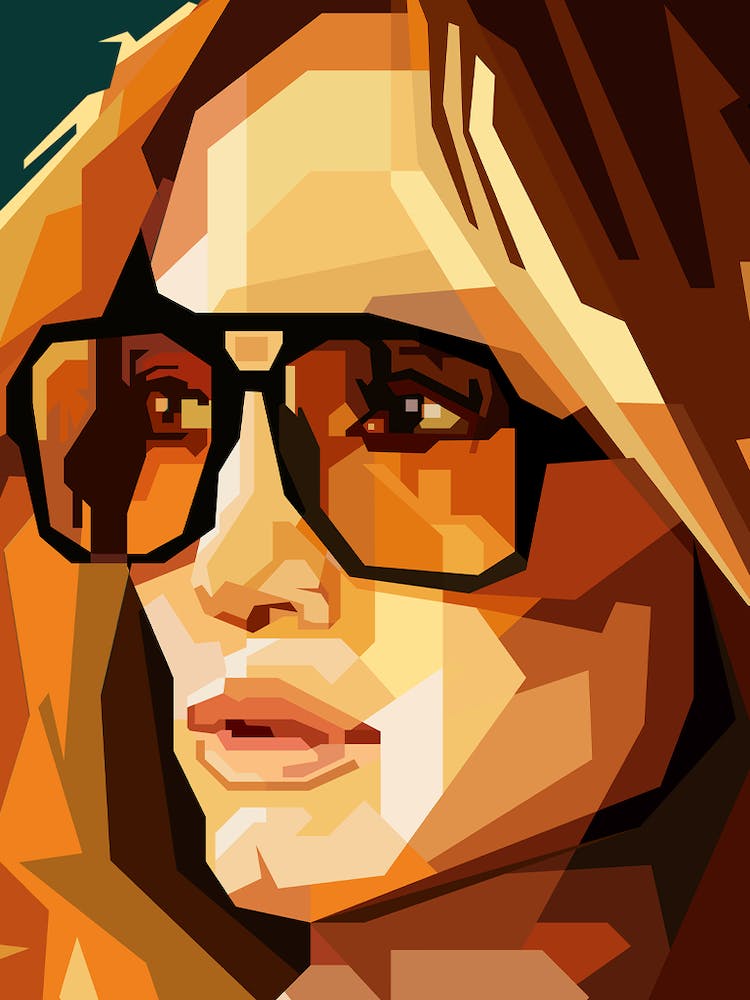 Jennifer Lopez Famous Woman Retro Art