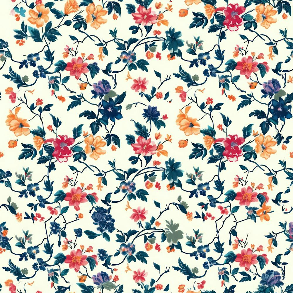 Sunny Meadow London Fabrics Floral Pattern 2