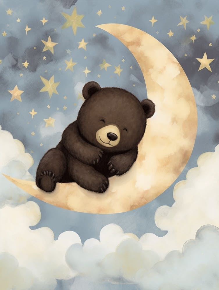 Sleeping Baby Black Bear 3