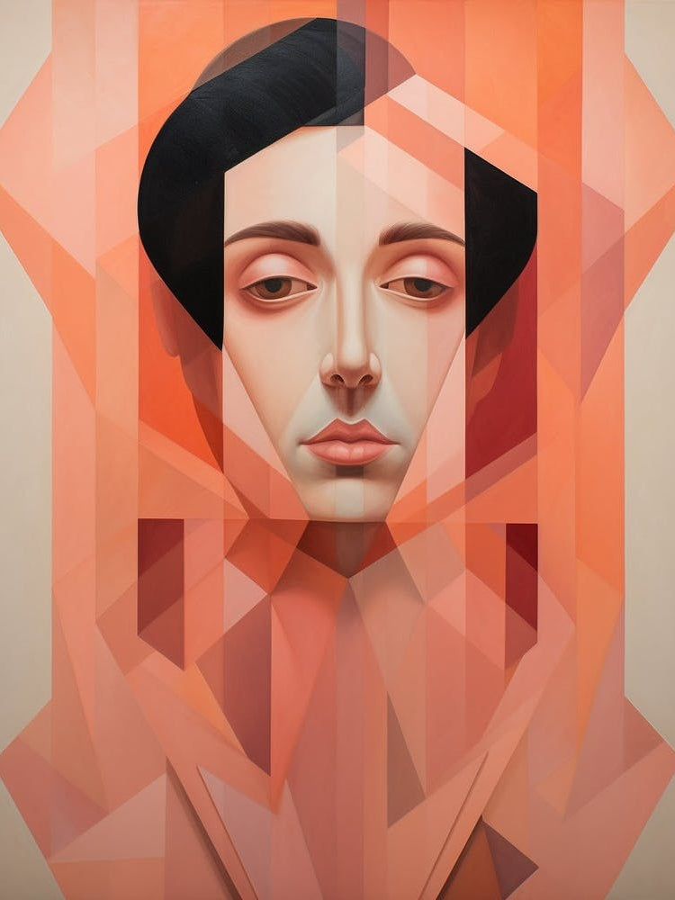 Abstract Geometric Lady Portrait 24