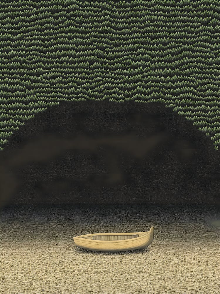Canoe In The Cave