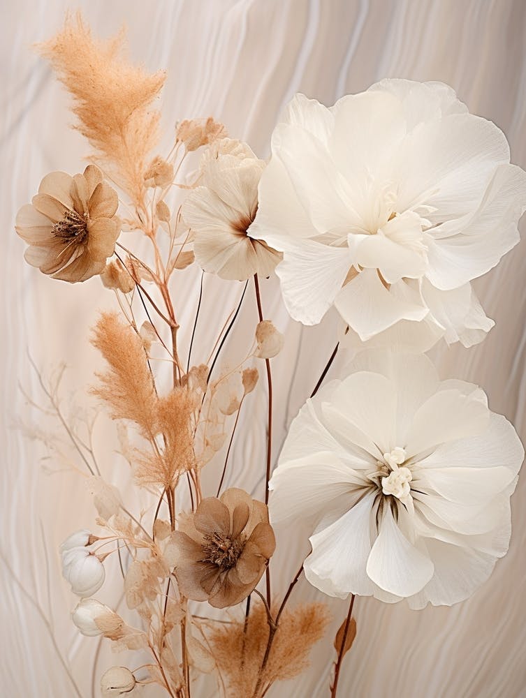 Boho Dried Flowers Peacock Flower 2