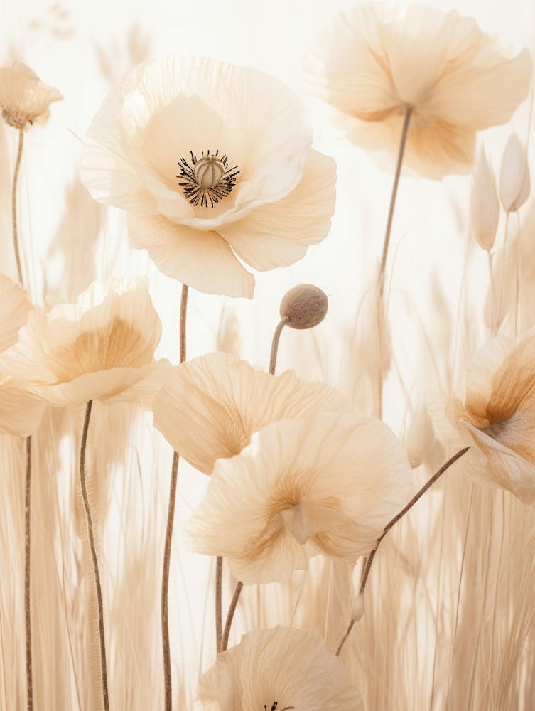 Boho Getrocknete Blumen Mohn 2