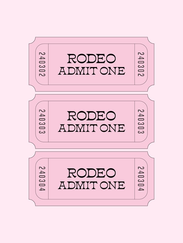 Rodeo Ticket - Pink