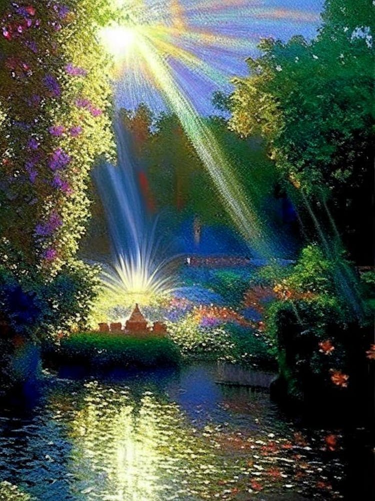 Tivoli Gardens, 2, Italy Classic Painting