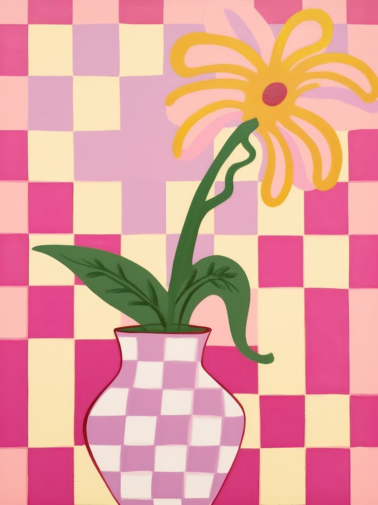 Orchids Flower Vase 1