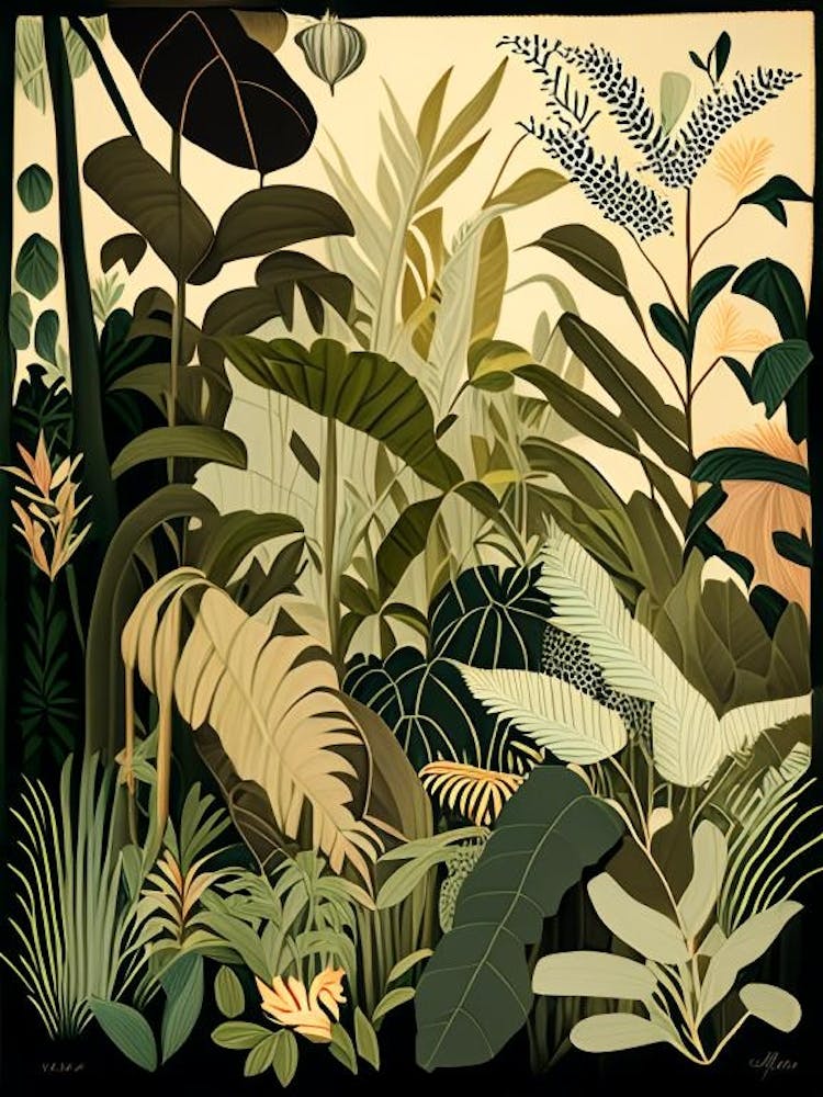 Jungle Botanicals 5 Rousseau Inspired