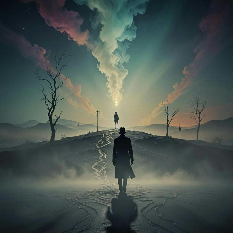 Man In A Hat Standing On A Hill