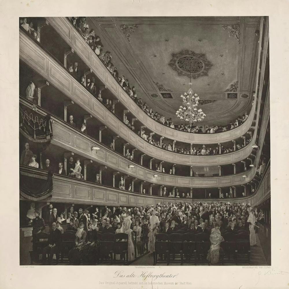 Auditorium In The Old Burgtheater, Gustav Klimt