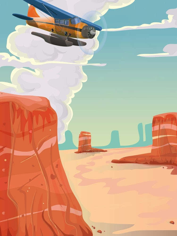 Airplane In The Desert