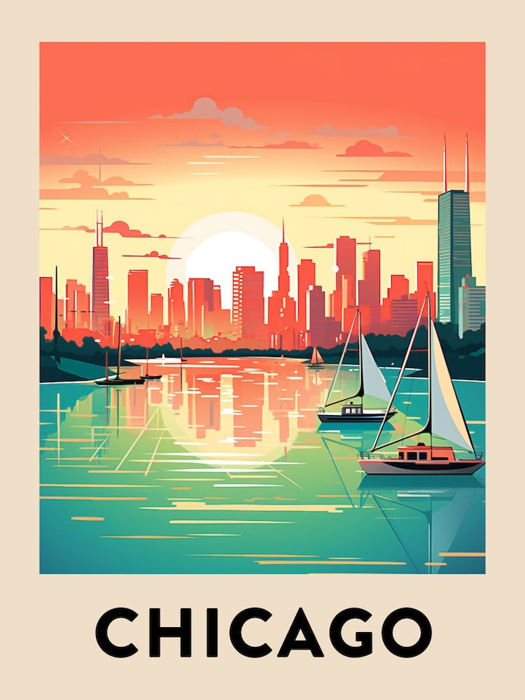 Chicago Affiche de Voyage 5