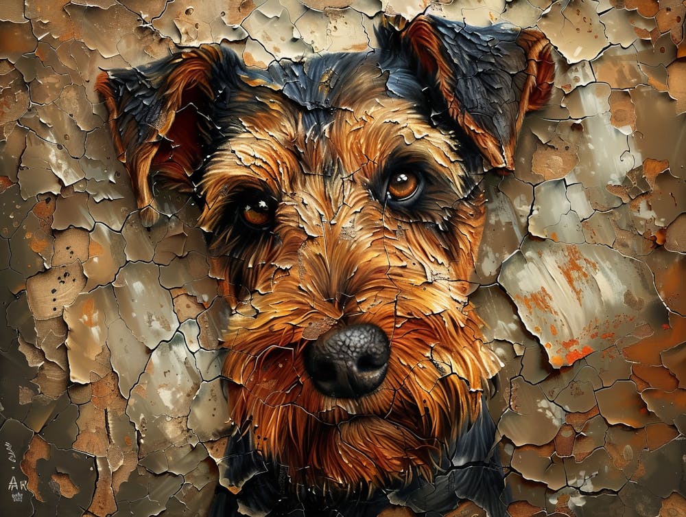 Airedale Terrier Fine Art Portrait 2