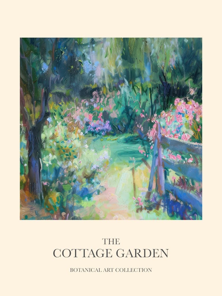 Cottage Garden Poster Enchanted Meadow 2