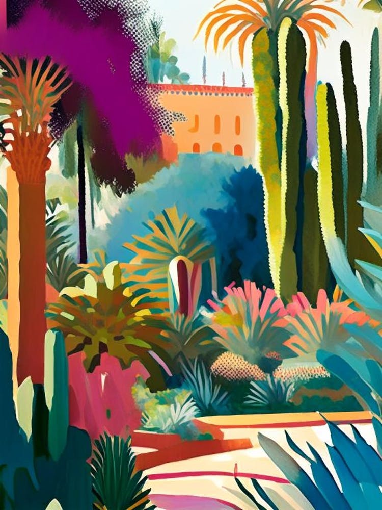Marrakech Botanical Garden, 1, Morocco Abstract Still Life