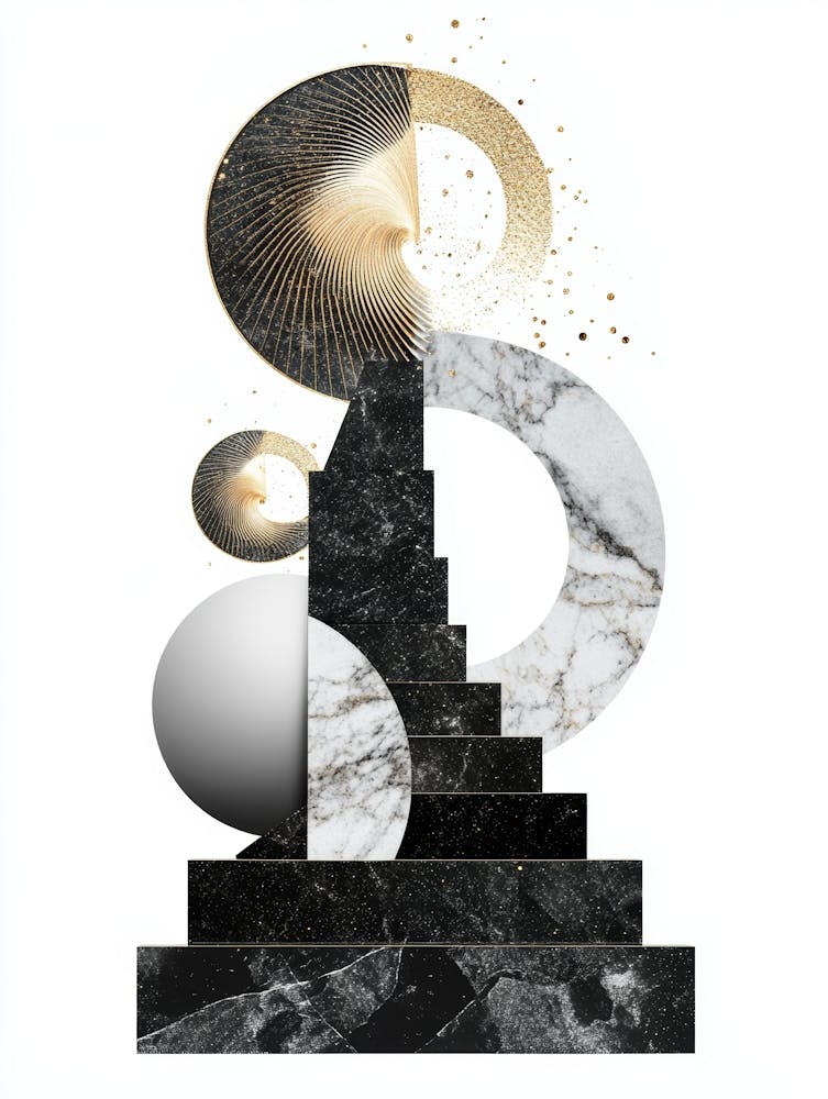 Black Marble And Gold