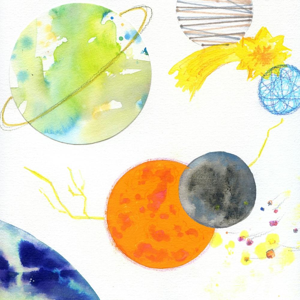 Watercolor Planets