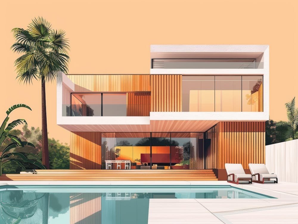 Modern House By The Pool