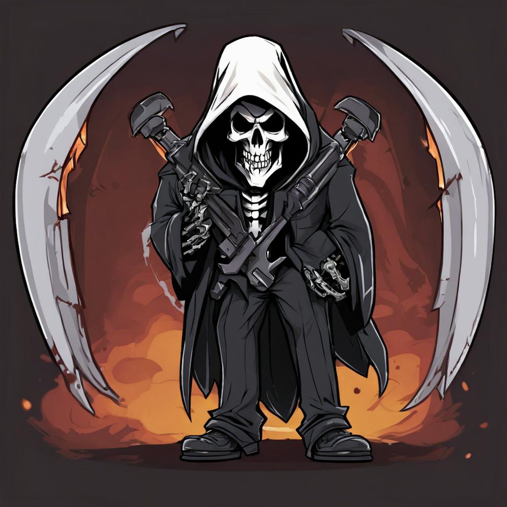 "Deathly Duet: Unmasking the Guardians of the Underworld"