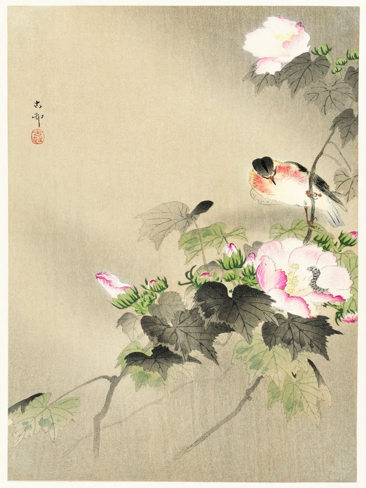 Vogel und Raupe (1900 1930), Ohara Koson