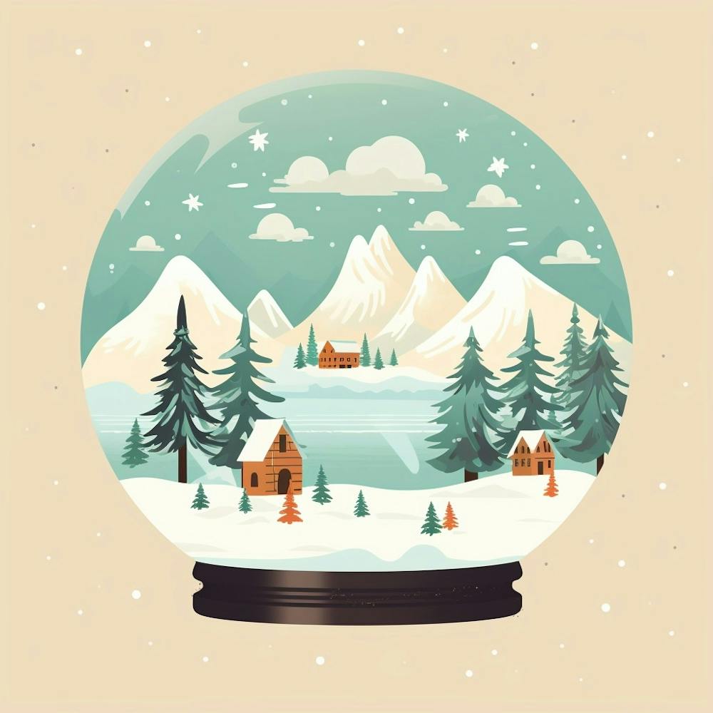 Lake Tahoe Usa Snowglobe
