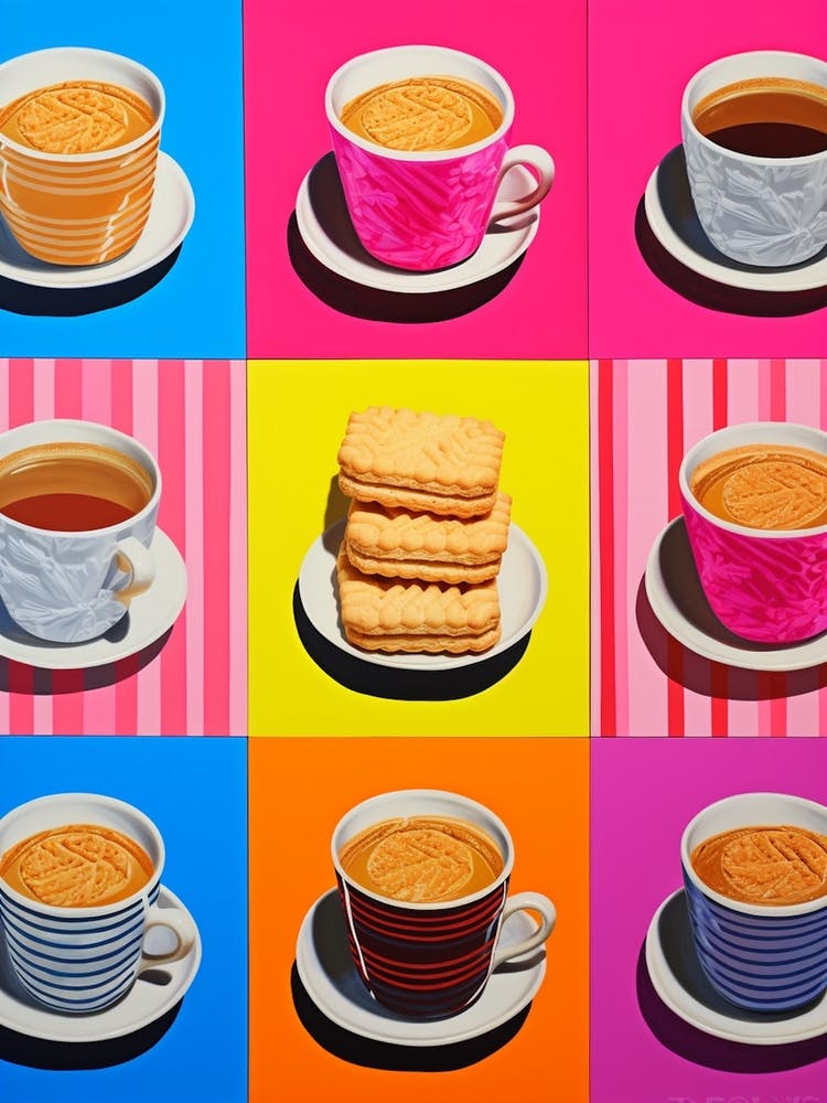 Coffee & Cookies Tile Effect