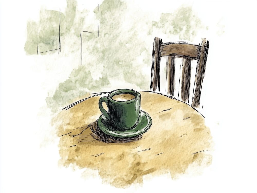 Coffee Cup On A Table