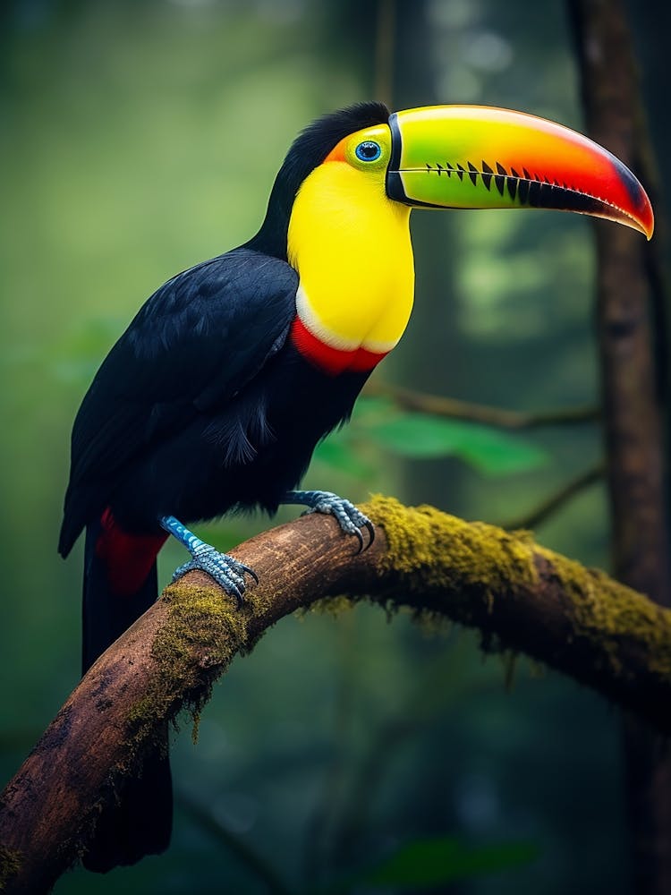 Tropical Symphony: Keel-billed Toucan Wall Decor