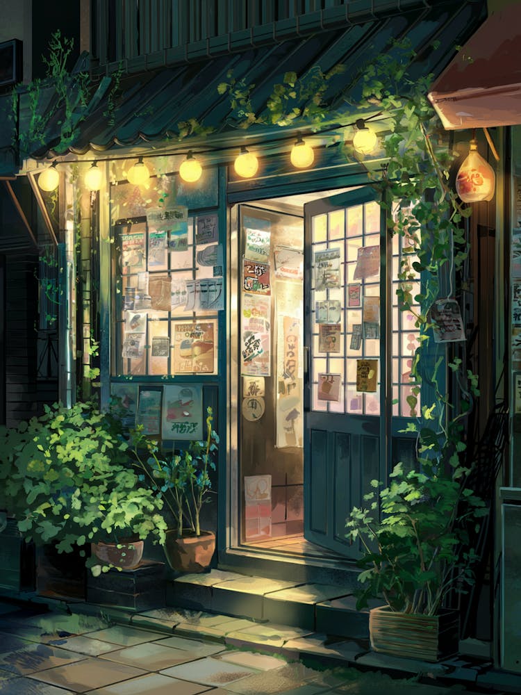 Lofi Anime Art, Lofi Poster for Aesthetic Room Decor - Chill Vibes Urban, Perfect for Anime & Indie Art Enthusiasts