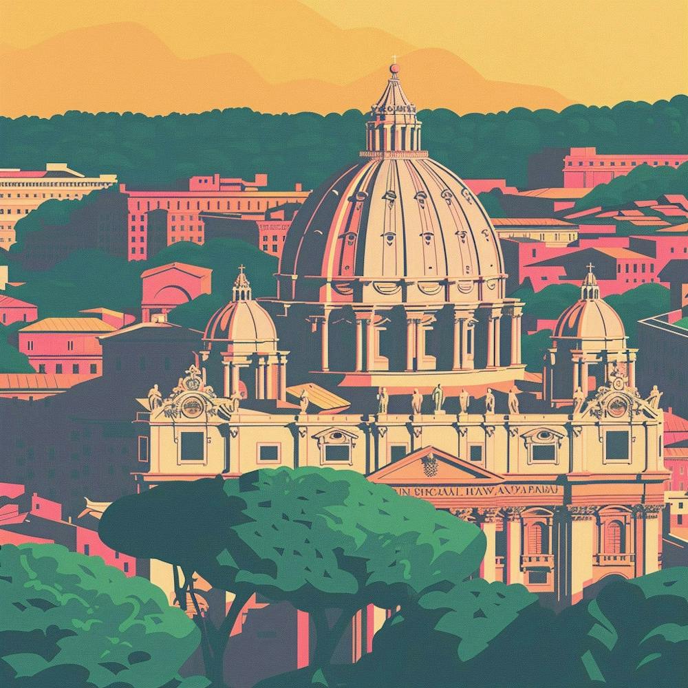 A Vatican City Lofi Illustration 1720444720 3