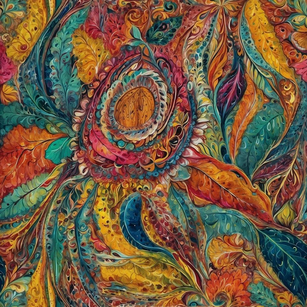 Abstract Flower Painting