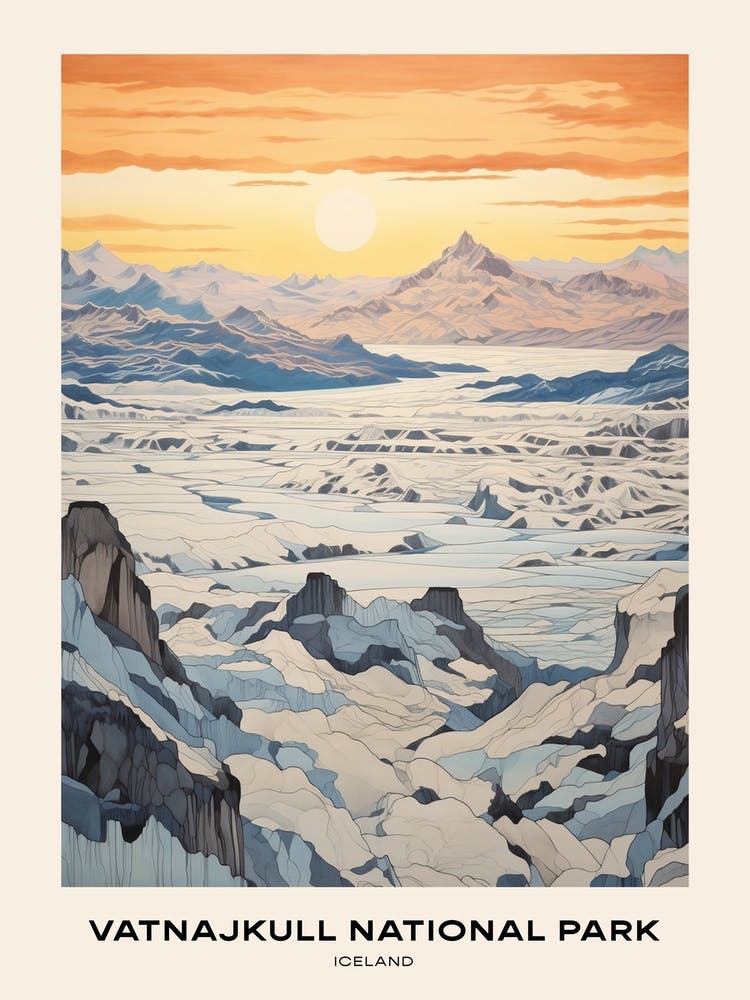 Vatnajkull National Park Iceland 3 Affiche