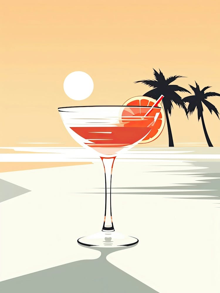Mid Century Modern Sex On The Beach Floral Infusion Cocktail 5