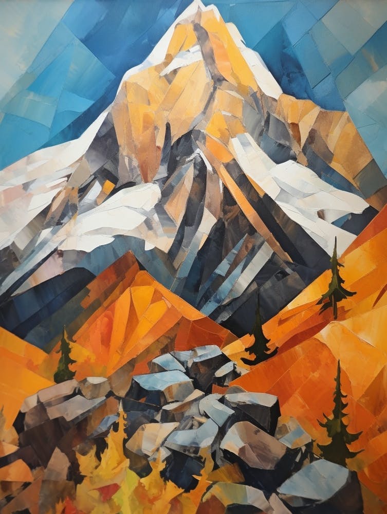 Grand Teton Usa 1 Mountain Painting