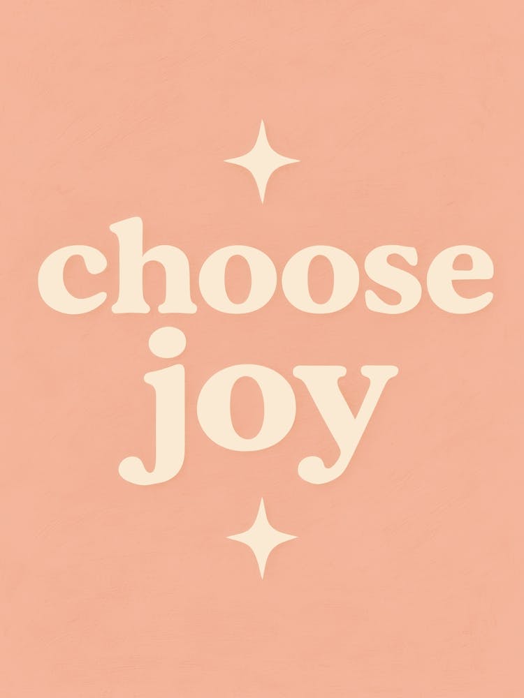 Choose joy (Apricot)