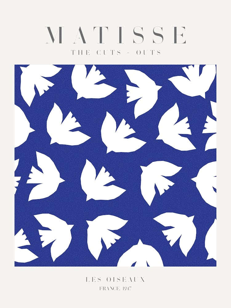 Birds On Blue Matisse