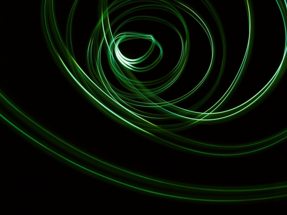 Glowing Abstract Curved Lines 10