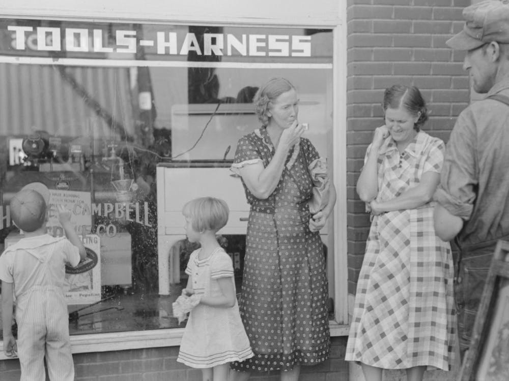 Farmer In Town, Saturday Afternoon, Steele, Missouri By Russell Lee