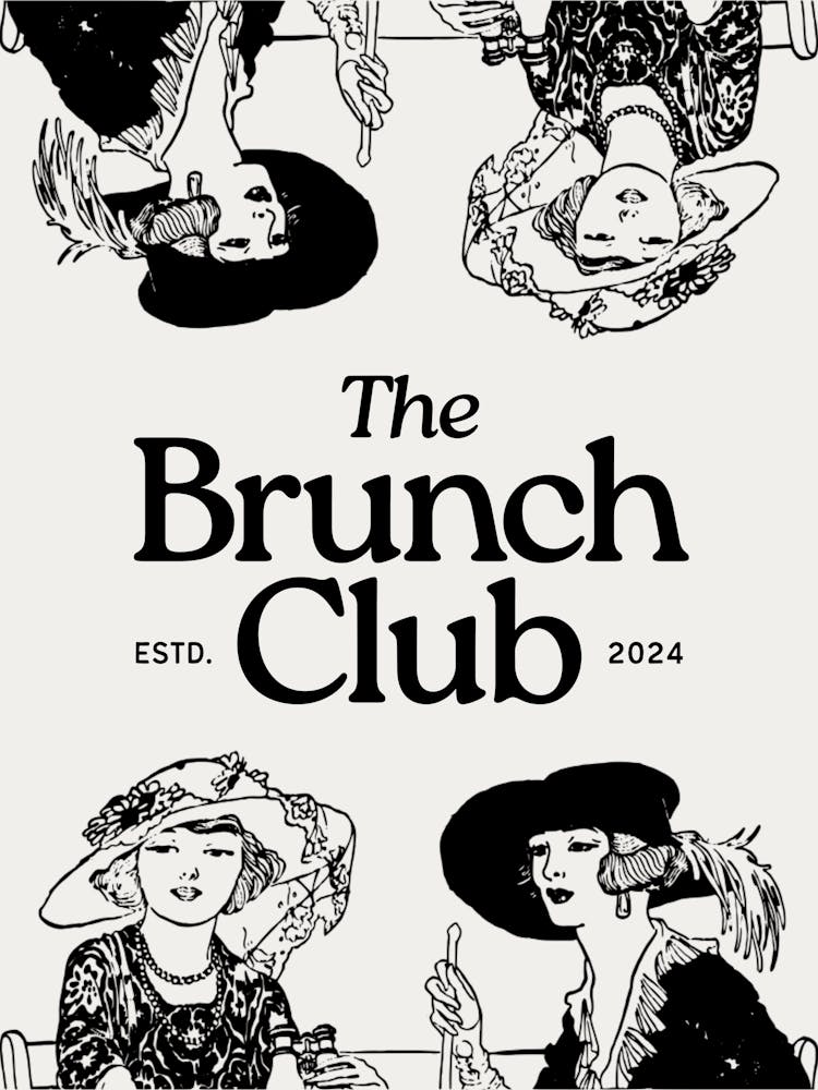 The Brunch Club Beige & Black