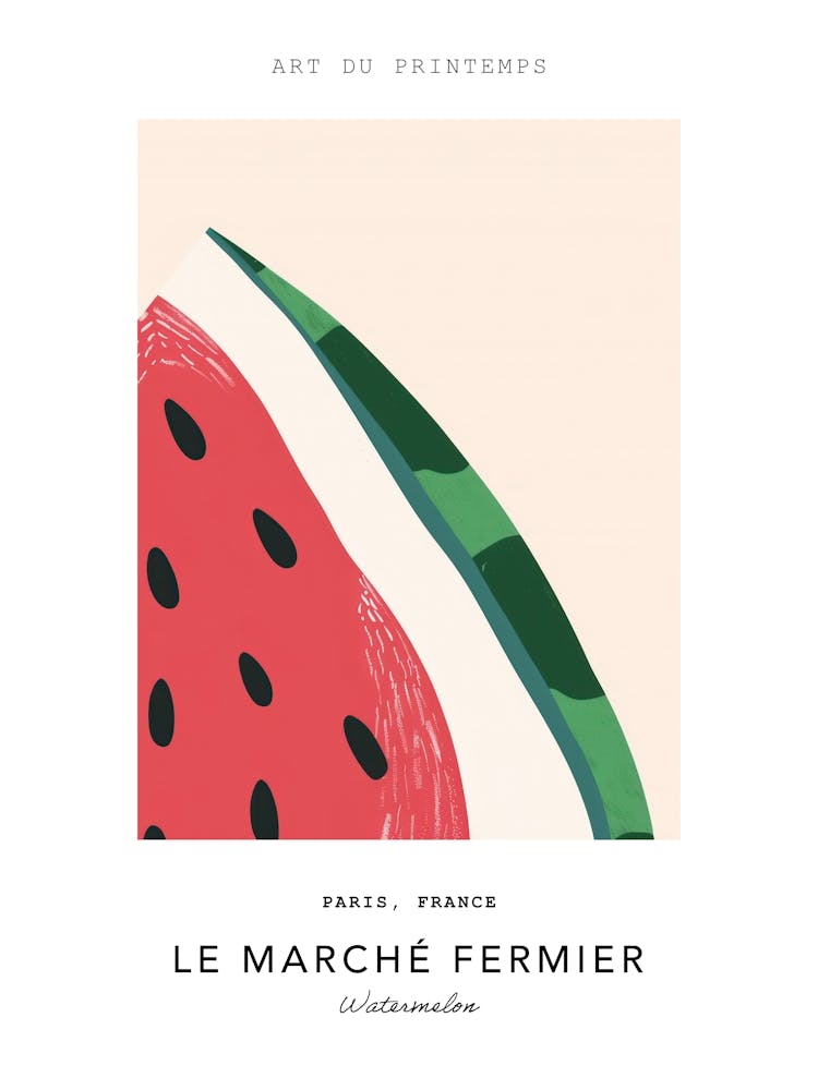 Watermelon Le Marche Fermier Poster 3