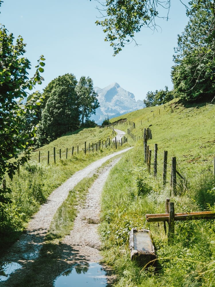 Alpine Trough in Germany Mountains