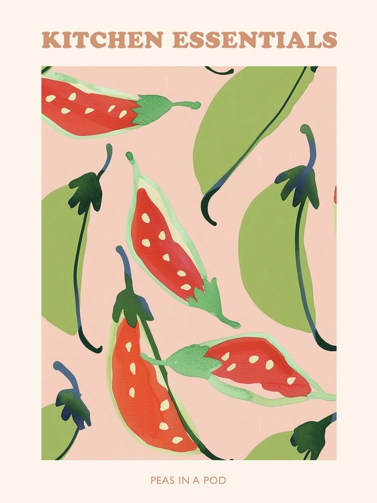 Peas In A Pod Abstract Pattern Poster 3