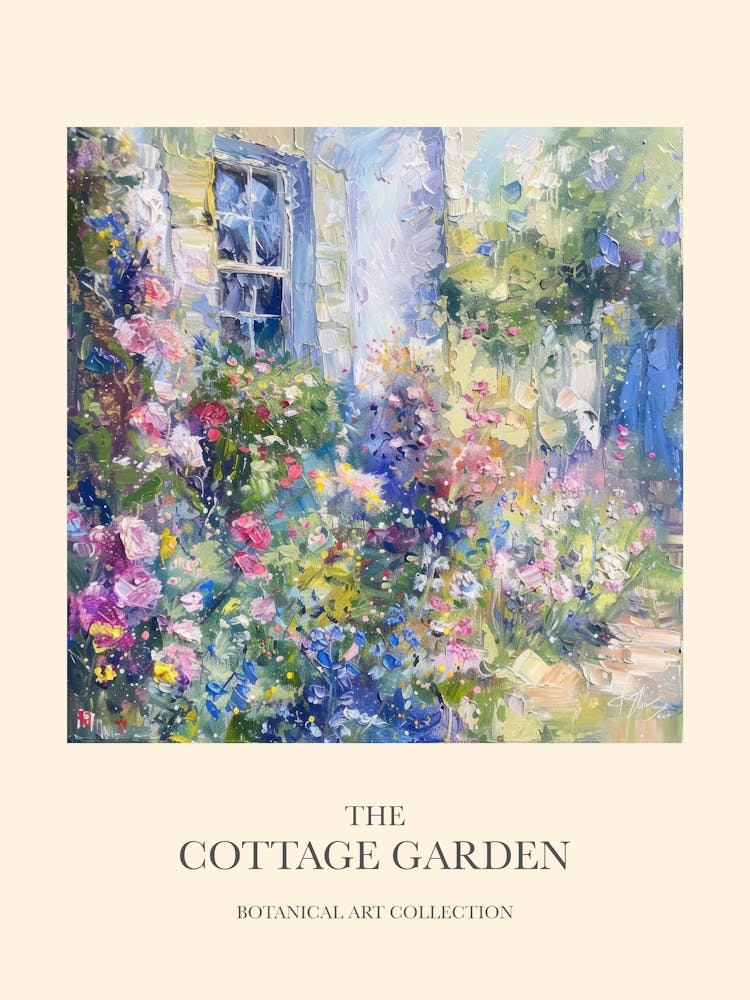 Flower Symphony Cottage Garden Poster 2