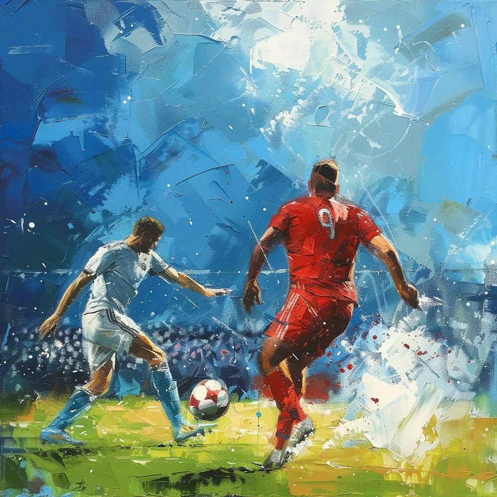 A Football Game Oil Painting Illustration 1718670893 2